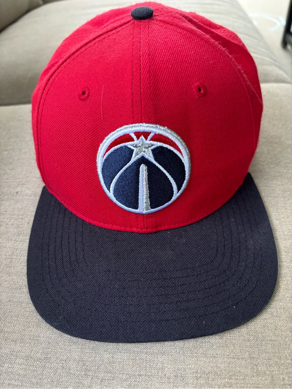 Washington Wizards ’47 Brand Snapback Hat NBA Red Navy OSFA Adjustable‎ Cap